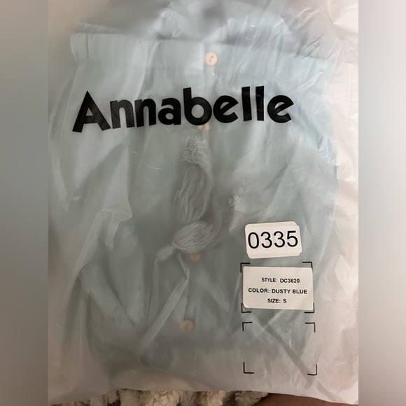 ANNABELLA  DRESS IN DUSTY BLUE SIZES S, M, L. M measurements are in the picture. - Picture 16 of 16